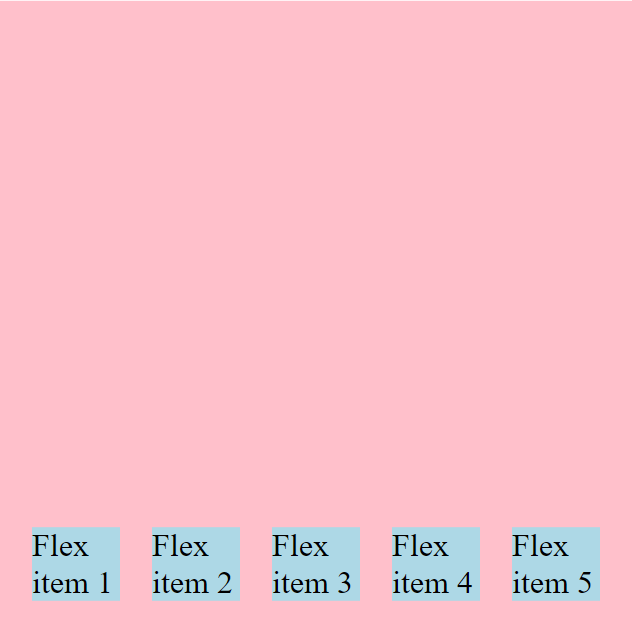 align-items flex-end
