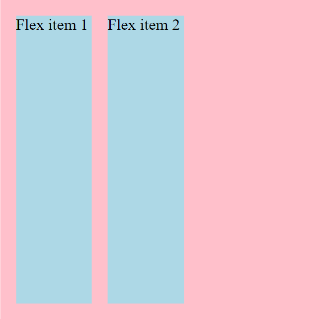justify-content flex-start illustration