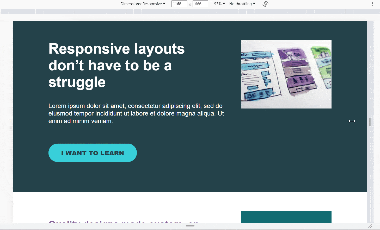 with meta viewport webpage illustration